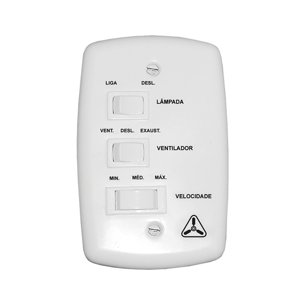 Interruptor Para Ventilador Venti-delta Com 3 Velocidades 127v