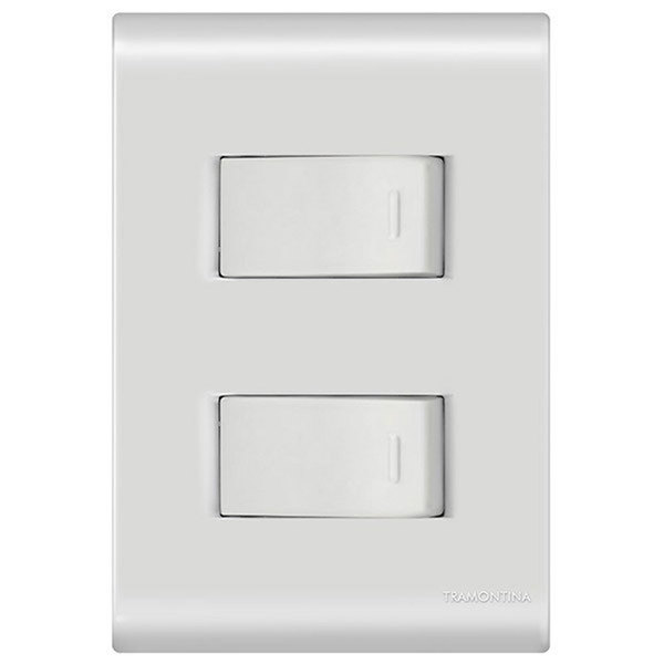 Interruptor Paralelo Duplo Threway Tramontina Liz Com Placa 5