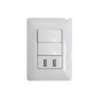 Interruptor Parede Carregador Usb 5v Bivolt Jwcom Crc-tu123