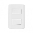 Interruptor Pluzi Modular 2 Teclas Simples C-placa