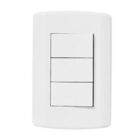 Interruptor Pluzi Modular 3 Teclas Simples C-placa