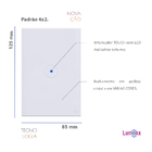 Interruptor Pulsador De Campainha Tok Glass Branco Lumenx