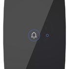 Interruptor Pulsador De Campainha Touch 1 Botão 4x2 Preto