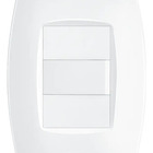 Interruptor Simples 10a/250v Com Placa 4x2 Fame Elegance Bran