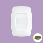 Interruptor Simples 10a/250v Com Placa 4x2 Fame Elegance Bran