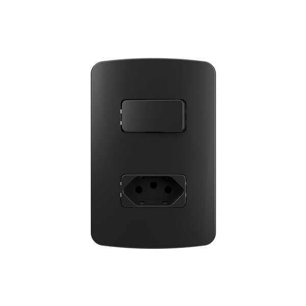 Interruptor Simples 10a E Tomada 2p+t 10a Margirius B3 Colors