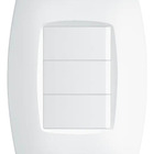 Interruptor Simples 3 Teclas 10a Com Placa 4x2 Fame Elegance