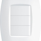 Interruptor Simples 3 Teclas 10a Com Placa 4x2 Fame Elegance