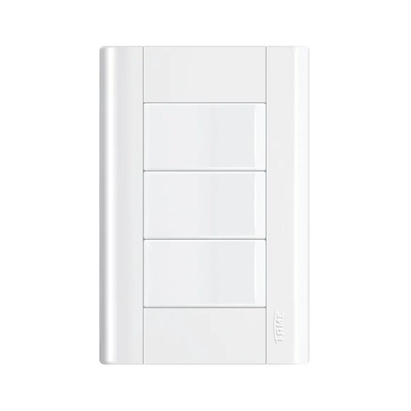 Interruptor Simples 3 Teclas Com Placa 4x2 Fame Modulare Bran