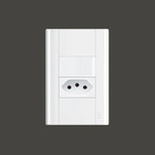 Interruptor Simples + Tomada 10a Com Placa 4x2 Fame Modulare