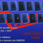 Interruptor Simples + Tomada 2p+t 10a L Pollar Black Radial
