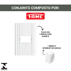 Interruptor Simples Com Placa 4x2 Fame Modulare Branco