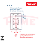 Interruptor Simples Com Placa 4x2 Fame Modulare - Kit 3 Un Br