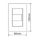 Interruptor Simples Duplo Fame Evidence Com Placa 4x2 Branco