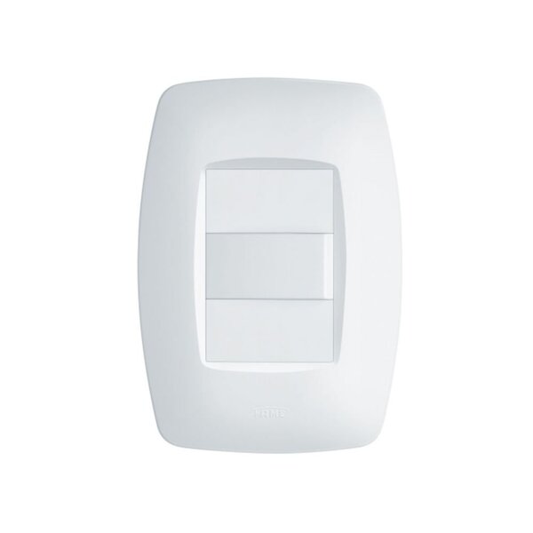 Interruptor Simples Fame Elegance Com Placa 4x2 Branco