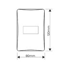 Interruptor Simples Fame Habitat Com Placa 4x2 Branco