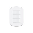 Interruptor Simples Triplo Fame Blanc+ Com Placa 4x2 Branco