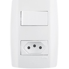 Interruptor Slim 1 Tecla Simples + Tom 20a 80201 Ilumi - Unico