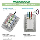 Interruptor Slim 2 Tecla Simples + Tom 10a 80210 Ilumi - Unico