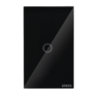 Interruptor Smarteck 4X2" 1 Módulo Touch Preto Wifi acabamento em vidro compativel com Alexa, Google e Siri
