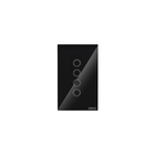 Interruptor Smarteck 4X2" 4 Módulos Touch Preto Wifi acabamento em vidro compativel com Alexa, Google e Siri