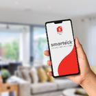 Interruptor Smarteck 4X2" Dimmer Touch Branco Wifi acabamento em vidro compativel com Alexa, Google e Siri