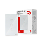 Interruptor Smarteck 4X2" Dimmer Touch Branco Wifi acabamento em vidro compativel com Alexa, Google e Siri