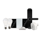 Interruptor Smarteck 4X2" Dimmer Touch Preto Wifi acabamento em vidro compativel com Alexa, Google e Siri
