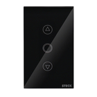 Interruptor Smarteck 4X2" Dimmer Touch Preto Wifi acabamento em vidro compativel com Alexa, Google e Siri