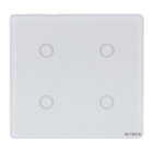 Interruptor Smarteck 4X4" 4 Módulos Touch Branco