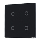 Interruptor Smarteck 4X4" 4 Módulos Touch Preto