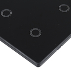 Interruptor Smarteck 4X4" 4 Módulos Touch Preto