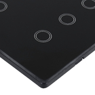 Interruptor Smarteck 4X4" 6 Módulos Touch Preto