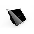 Interruptor Touch Screen Com 3 Botões - Preto - Livolo - Lms-