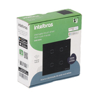 Interruptor Touch Smart Wi Fi 4 Teclas Preto Intelbras