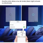 Interruptor Touch Zigbee Novadigital 2 Botões Alexa Tuya