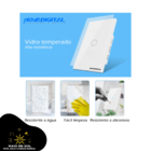 Interruptor Touch Zigbee Novadigital 2 Botões Alexa Tuya