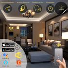 Interruptor Wifi Inteligente 4 Botões E 2 Tomada Ekaza Preto