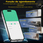 Interruptor Wifi Inteligente 4 Botões E 2 Tomada Ekaza Preto