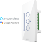 Interruptor Wifi Inteligente Touch Branco Para Ventilador De