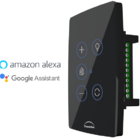 Interruptor Wifi Inteligente Touch Preto Para Ventilador De T