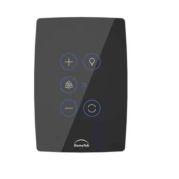 Interruptor Wifi Inteligente Touch Preto Para Ventilador De T