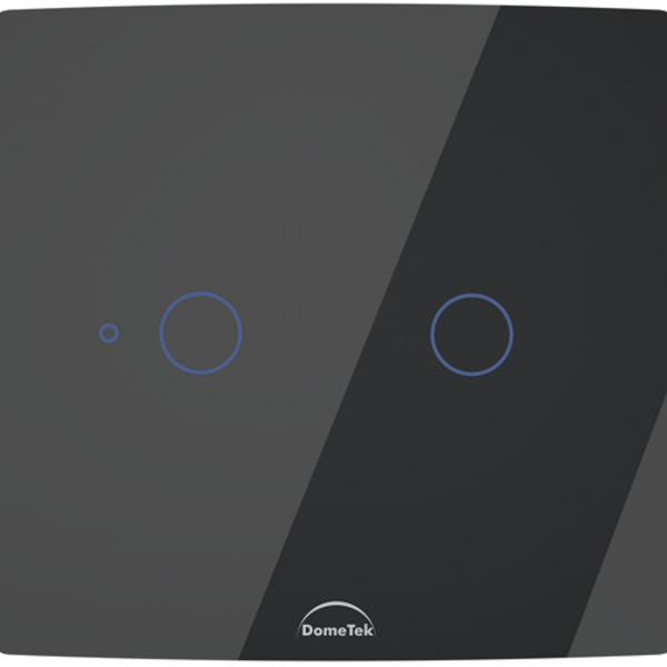 Interruptor Wifi Touch 2 Botões Inteligente 4x4 Preto