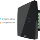 Interruptor Wifi Touch 2 Botões Inteligente 4x4 Preto