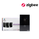 Interruptor Zigbee Inteligentepainel De Vidro 2 Botões Touch