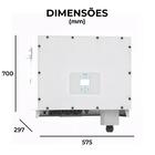 Inversor 220v Deye 4mppt Trifasico 50kw com conexão Wifi