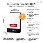 Inversor Carregador 5kw 48v/220v 80a Com Monitoramento Wifi U
