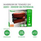 Inversor Conversor De Tensão 3000w 12v P/ 220v Tomada C/ Usb