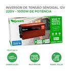 Inversor De Tensão Senoidal 1000w 12v P/ 220v Tomada C/ Usb