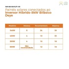 Inversor Híbrido 8kw 127/220v Bifásico 2mppt Deye - Sun-8k-sg